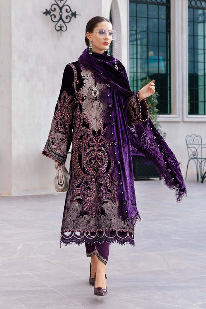 Maria B | Winter Luxe 25 | WL-1311 - Casual Dress - available at Maria Faisal in UK and USA.
