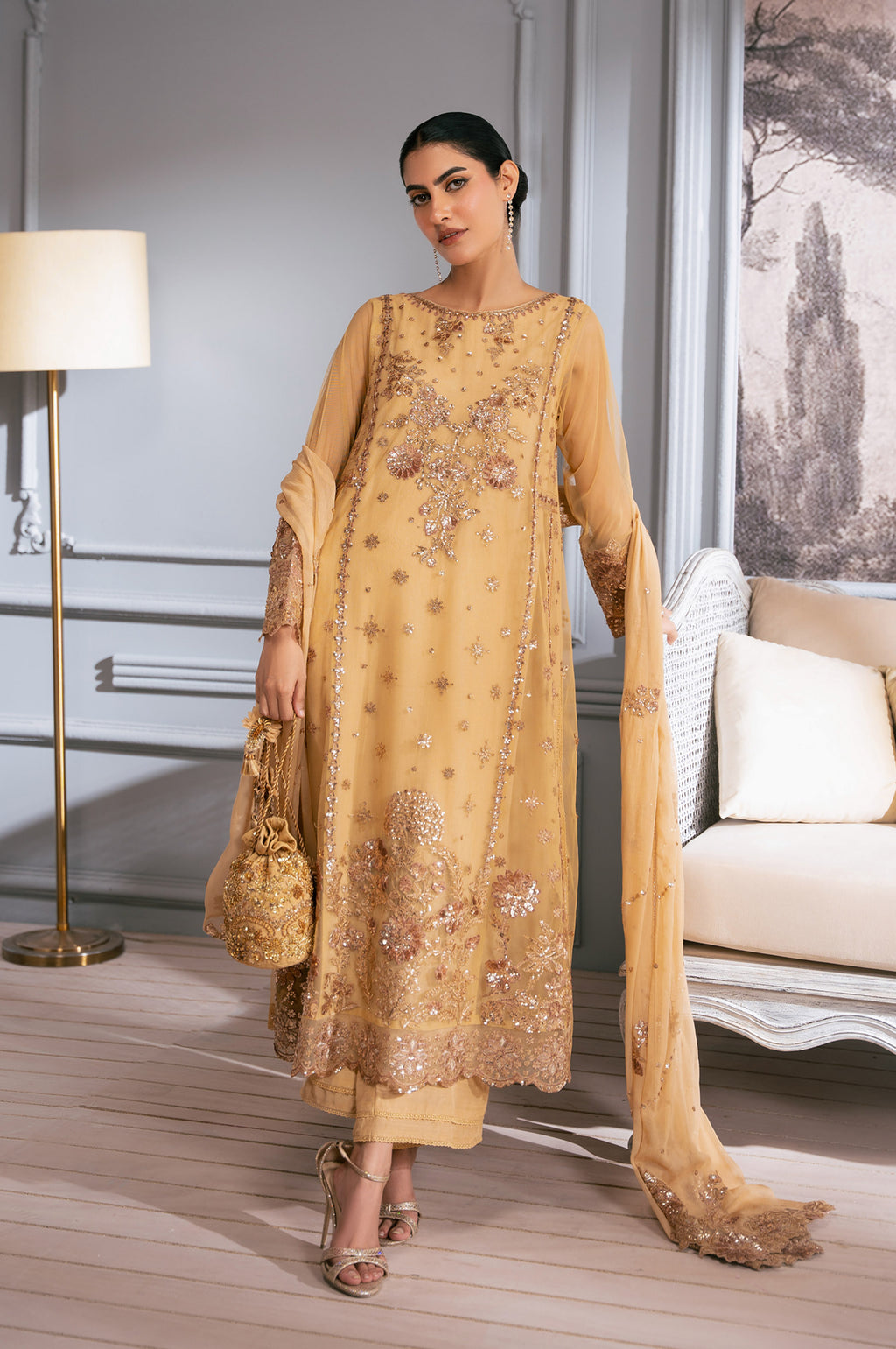 Zeen | Azalea Collection | WOM34105 - Ladies Clothes - Maria Faisal