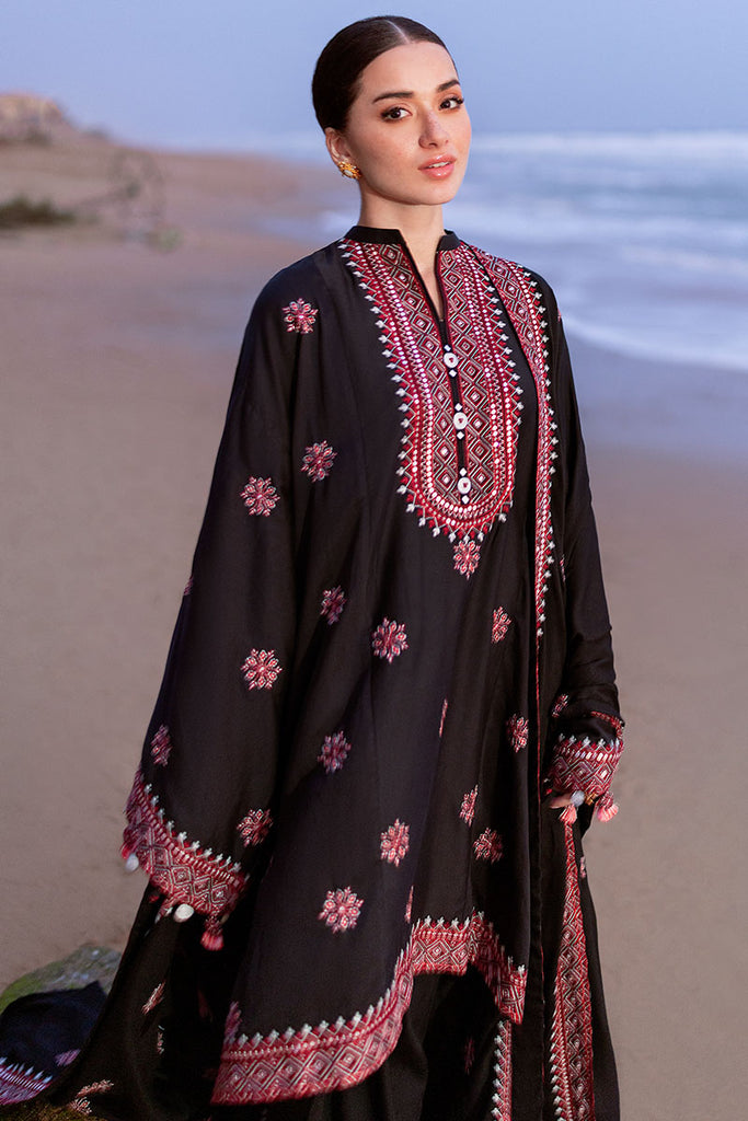 Cross Stitch | Cotton Satin 25 | RAVEN FOLK - Ladies Clothes - Maria Faisal