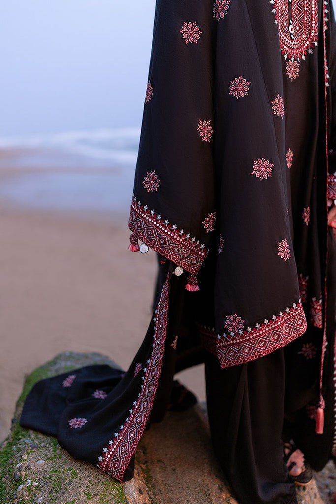 Cross Stitch | Cotton Satin 25 | RAVEN FOLK - Ladies Clothes - Maria Faisal