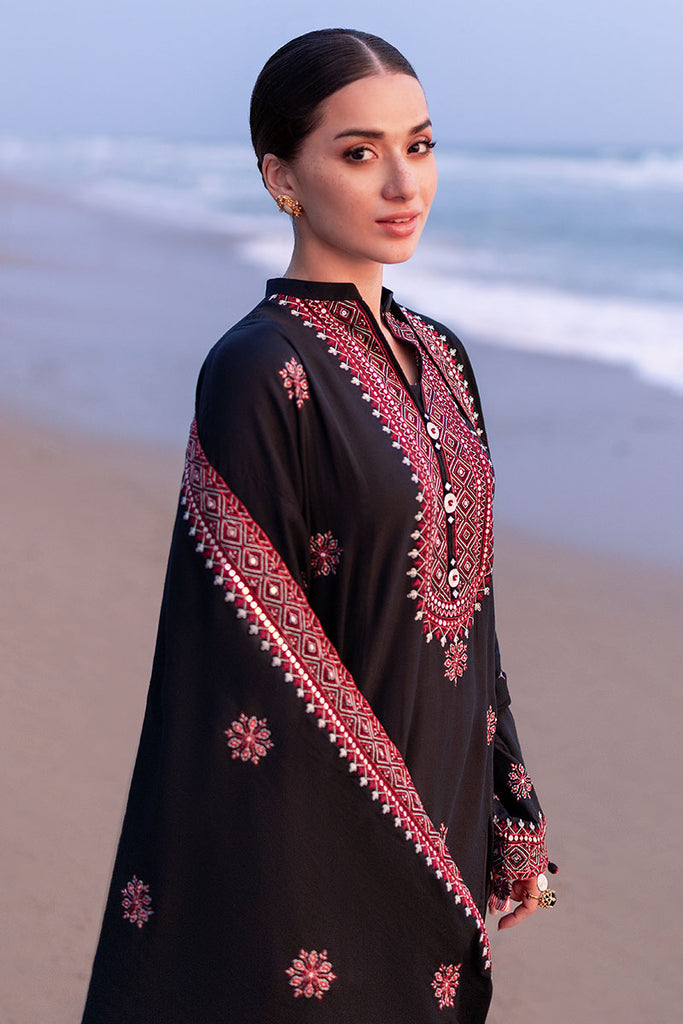 Cross Stitch | Cotton Satin 25 | RAVEN FOLK - Ladies Clothes - Maria Faisal