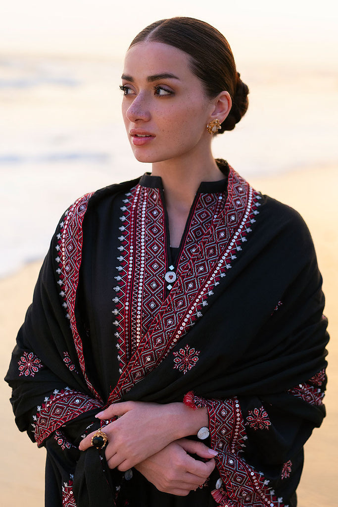Cross Stitch | Cotton Satin 25 | RAVEN FOLK - Ladies Clothes - Maria Faisal