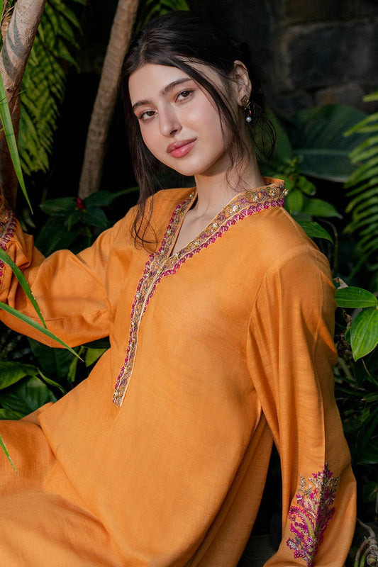 Zellbury | Winter Pret | Embroidered Kurta Trouser - 1289 by Maria Faisal - Registered Vendor of : Zellbury Women - type : Signature Pret - 100% original wedding dresses