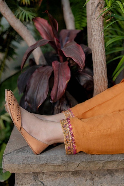 Zellbury | Winter Pret | Embroidered Kurta Trouser - 1289 by Maria Faisal - Registered Vendor of : Zellbury Women - type : Signature Pret - 100% original wedding dresses