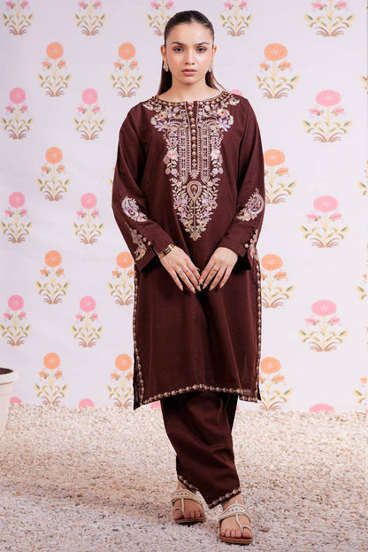 Zellbury | Winter Pret | Embroidered Kurta Trouser - 1290 by Maria Faisal - Registered Vendor of : Zellbury Women - type : Signature Pret - 100% original wedding dresses