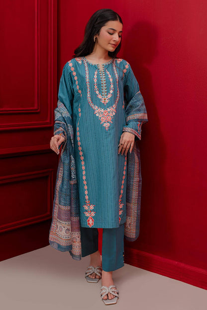 Zellbury | Winter Pret | Embroidered Kurta Dupatta Trouser - 1265 by Maria Faisal - Registered Vendor of : Zellbury Women - type : Signature Pret - 100% original wedding dresses