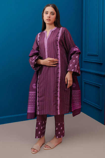 Zellbury | Winter Pret | Embroidered Kurta Dupatta Trouser - 1278 by Maria Faisal - Registered Vendor of : Zellbury Women - type : Signature Pret - 100% original wedding dresses