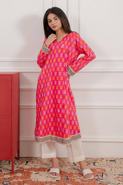 Zellbury | Summer Pret | Kurta - 2796 by Maria Faisal - Registered Vendor of : Zellbury Women - type : Essential Pret - 100% original wedding dresses