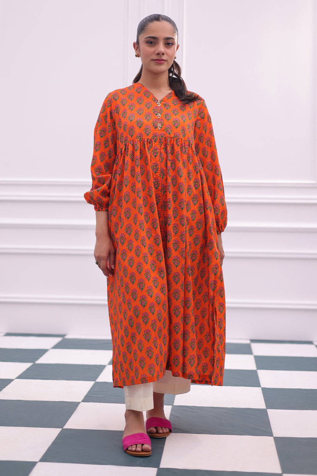 Zellbury | Summer Pret | Kurta - 2803 by Maria Faisal - Registered Vendor of : Zellbury Women - type : Essential Pret - 100% original wedding dresses