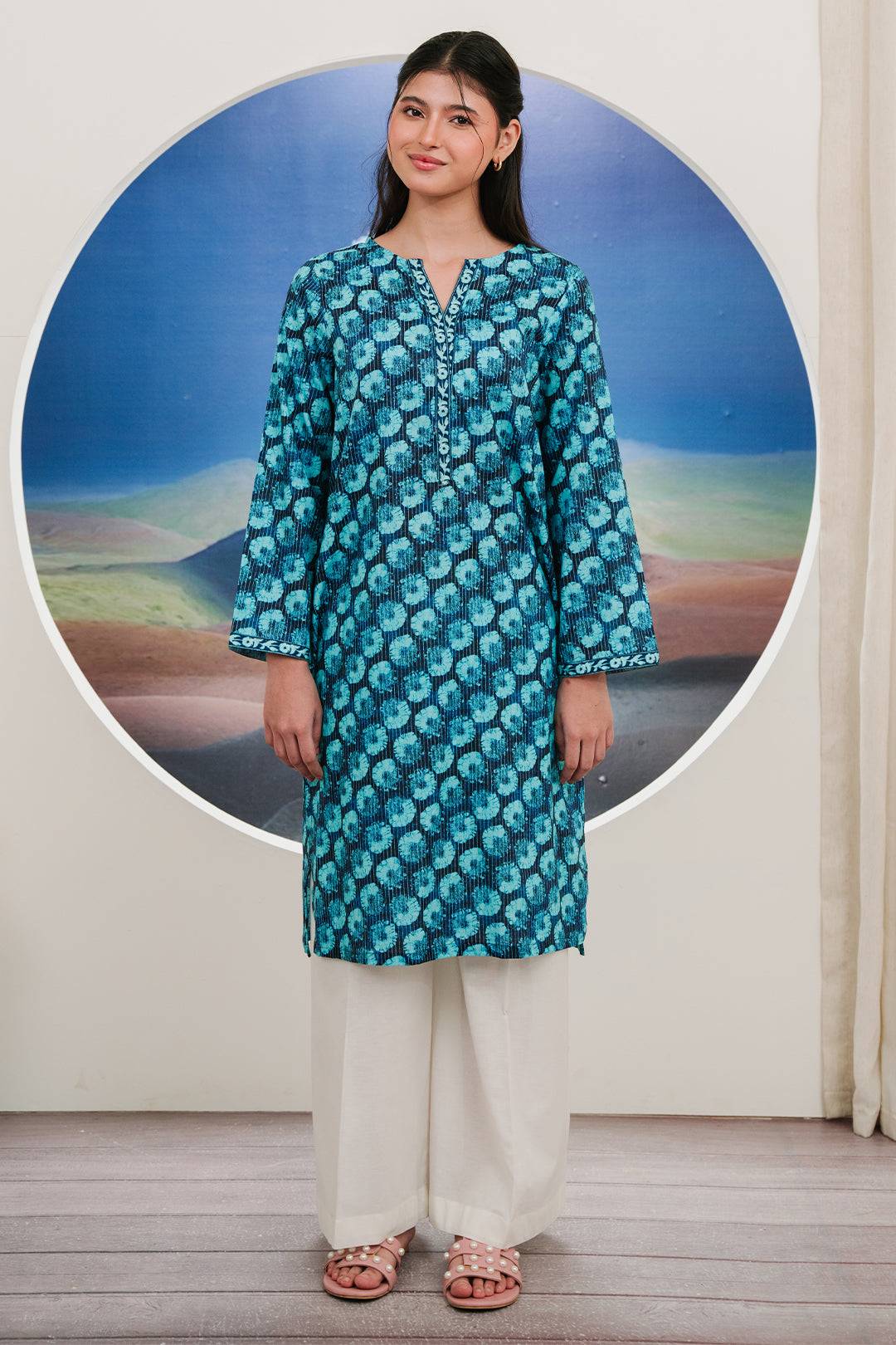 Zellbury | Summer Pret | Kurta - 2836 by Maria Faisal - Registered Vendor of : Zellbury Women - type : Essential Pret - 100% original wedding dresses