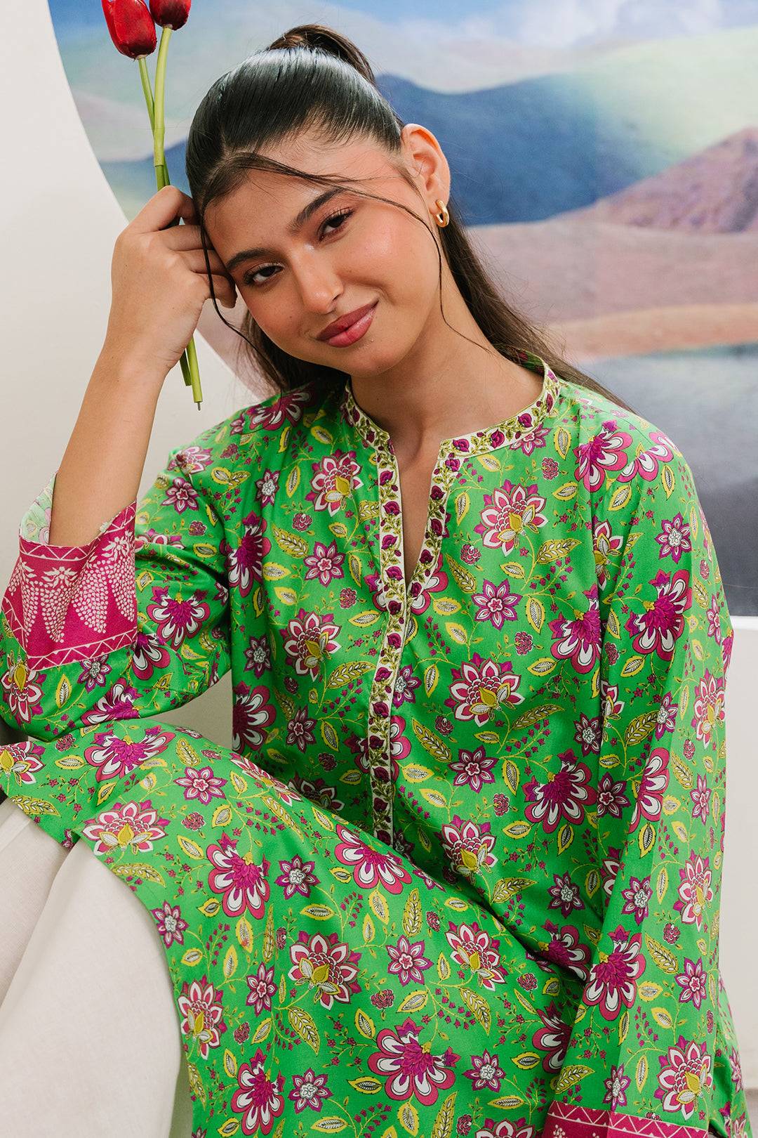 Zellbury | Summer Pret | Kurta - 2840 by Maria Faisal - Registered Vendor of : Zellbury Women - type : Essential Pret - 100% original wedding dresses
