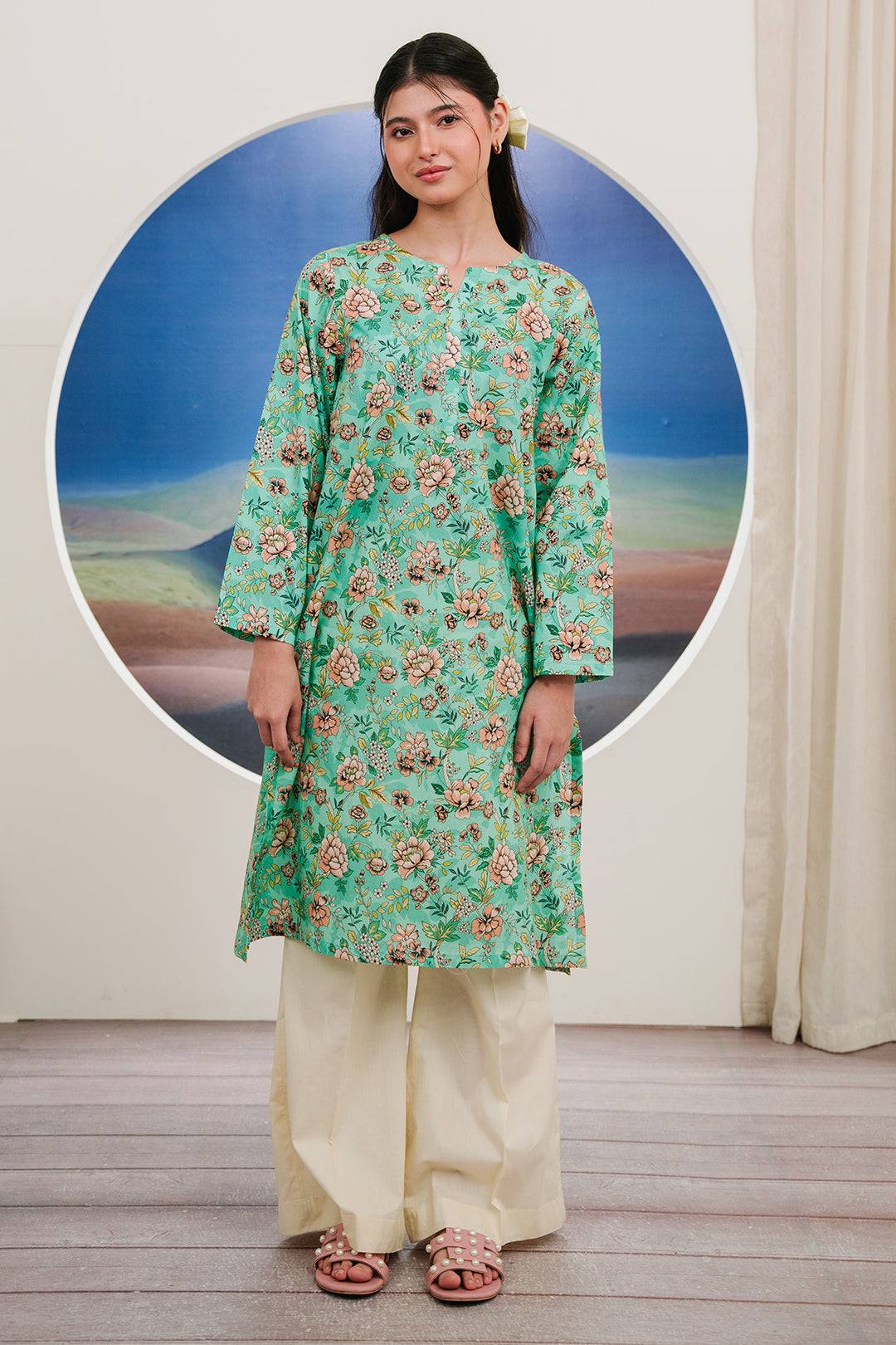 Zellbury | Summer Pret | Kurta - 2841 by Maria Faisal - Registered Vendor of : Zellbury Women - type : Essential Pret - 100% original wedding dresses