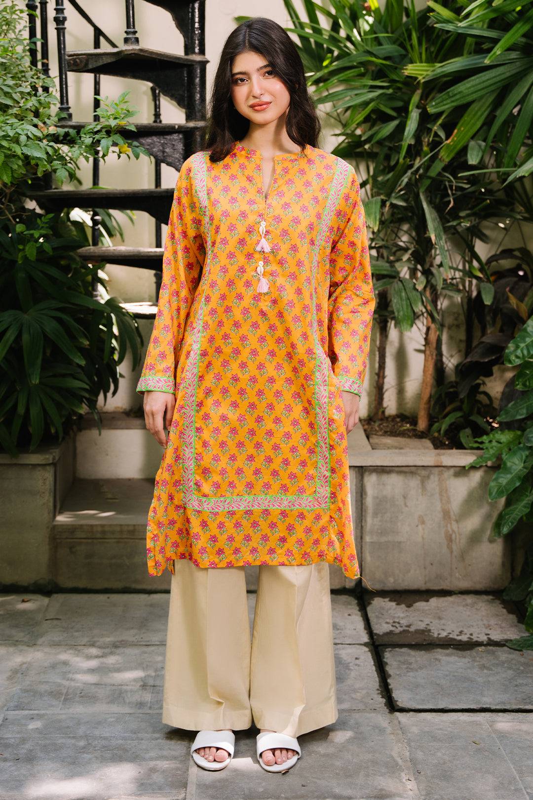 Zellbury | Summer Pret | Kurta - 2861 by Maria Faisal - Registered Vendor of : Zellbury Women - type : Essential Pret - 100% original wedding dresses