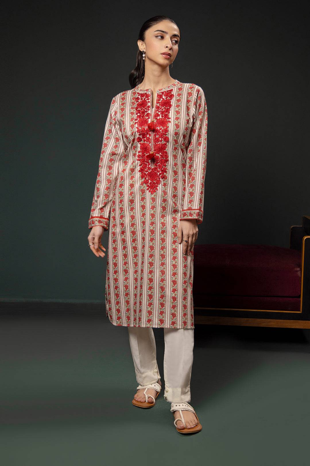 Zellbury | Summer Pret | Embroidered Kurta - 2864 by Maria Faisal - Registered Vendor of : Zellbury Women - type : Essential Pret - 100% original wedding dresses