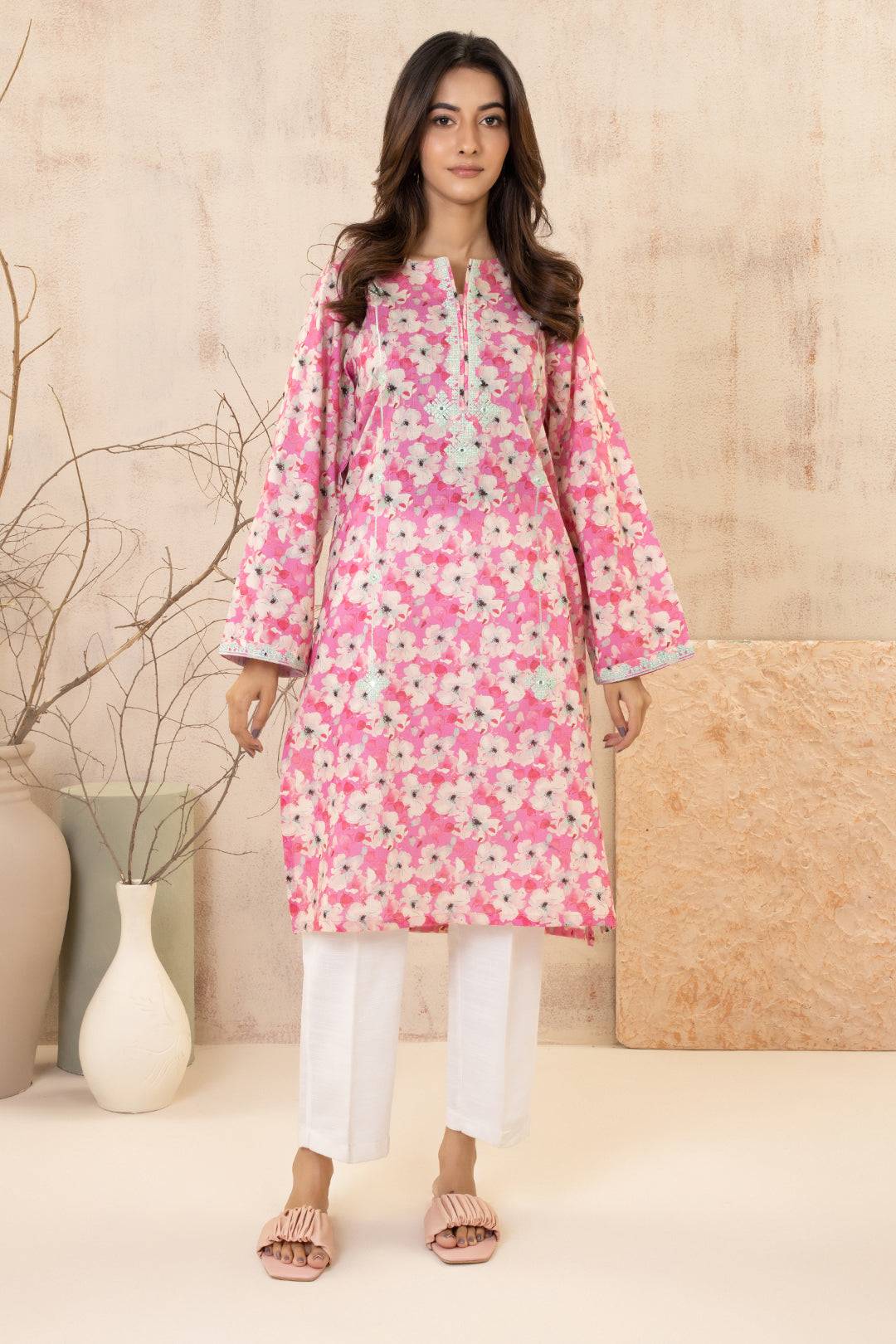 Zellbury | Summer Pret | Embroidered Kurta - 2865 by Maria Faisal - Registered Vendor of : Zellbury Women - type : Essential Pret - 100% original wedding dresses