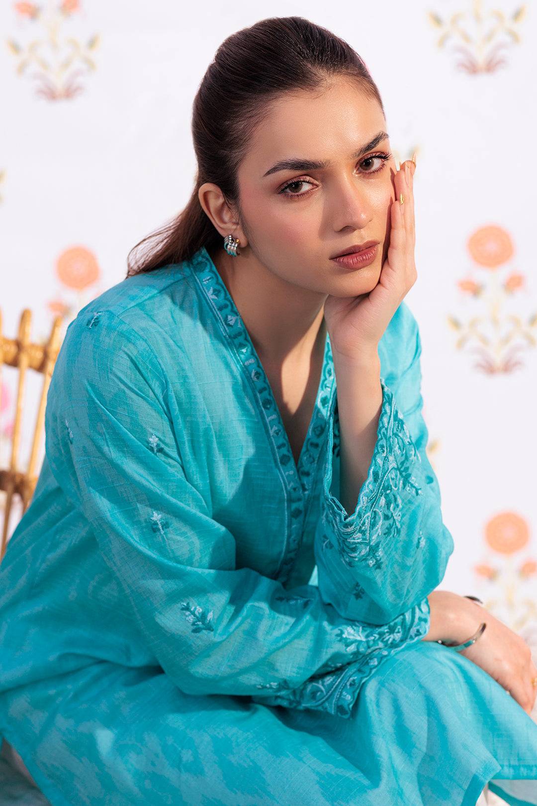 Zellbury | Summer Pret | Embroidered Kurta - 2875 by Maria Faisal - Registered Vendor of : Zellbury Women - type : Essential Pret - 100% original wedding dresses