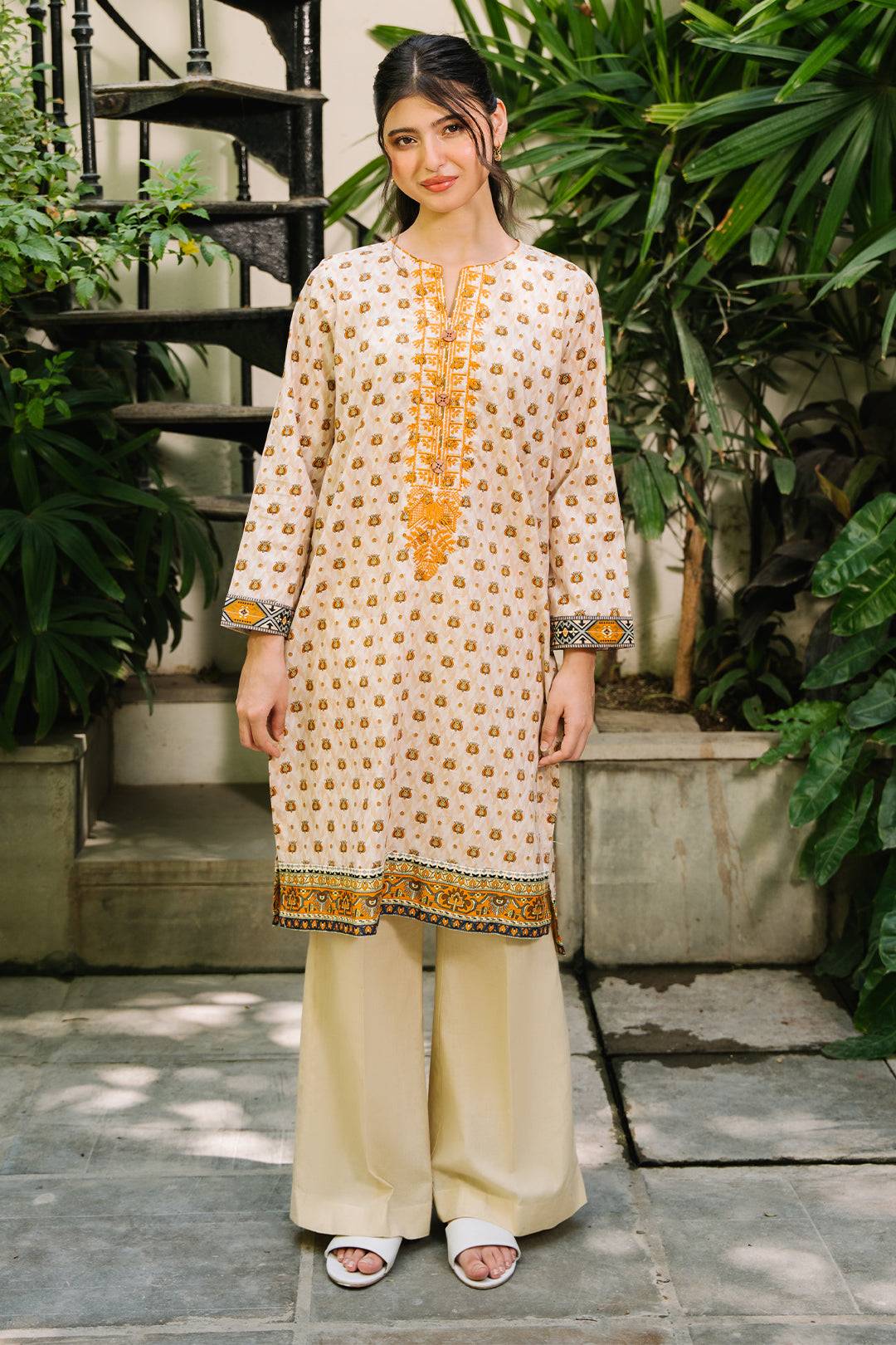 Zellbury | Summer Pret | Embroidered Kurta - 2896 by Maria Faisal - Registered Vendor of : Zellbury Women - type : Essential Pret - 100% original wedding dresses