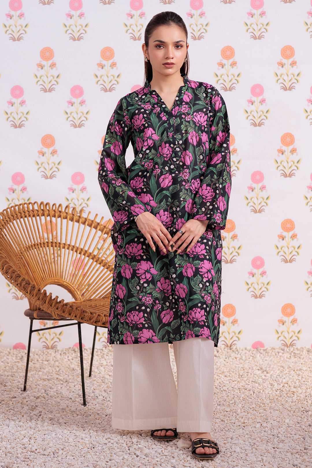 Zellbury | Winter Pret | Kurta - 3178 - Designer Dress with Intricate embroidery and embellishments. Shop elegent wedding dress at Maria Faisal.