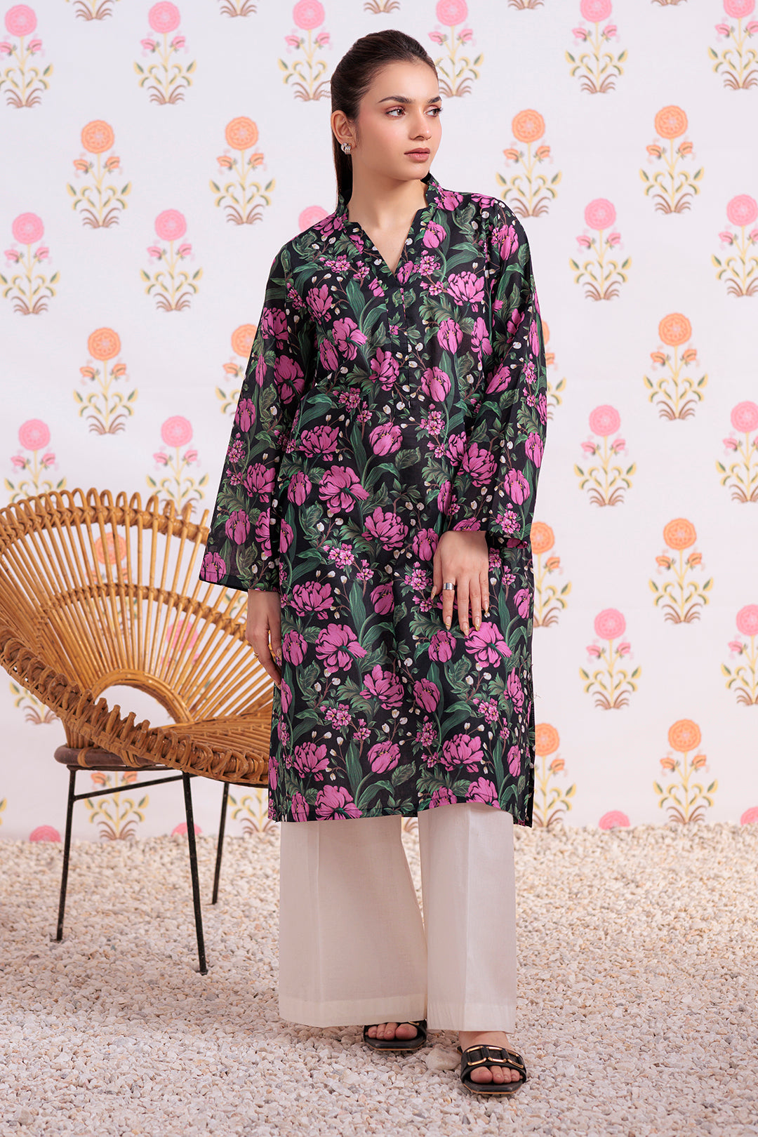 Zellbury | Winter Pret | Kurta - 3178 - Designer Dress with Intricate embroidery and embellishments. Shop elegent wedding dress at Maria Faisal.