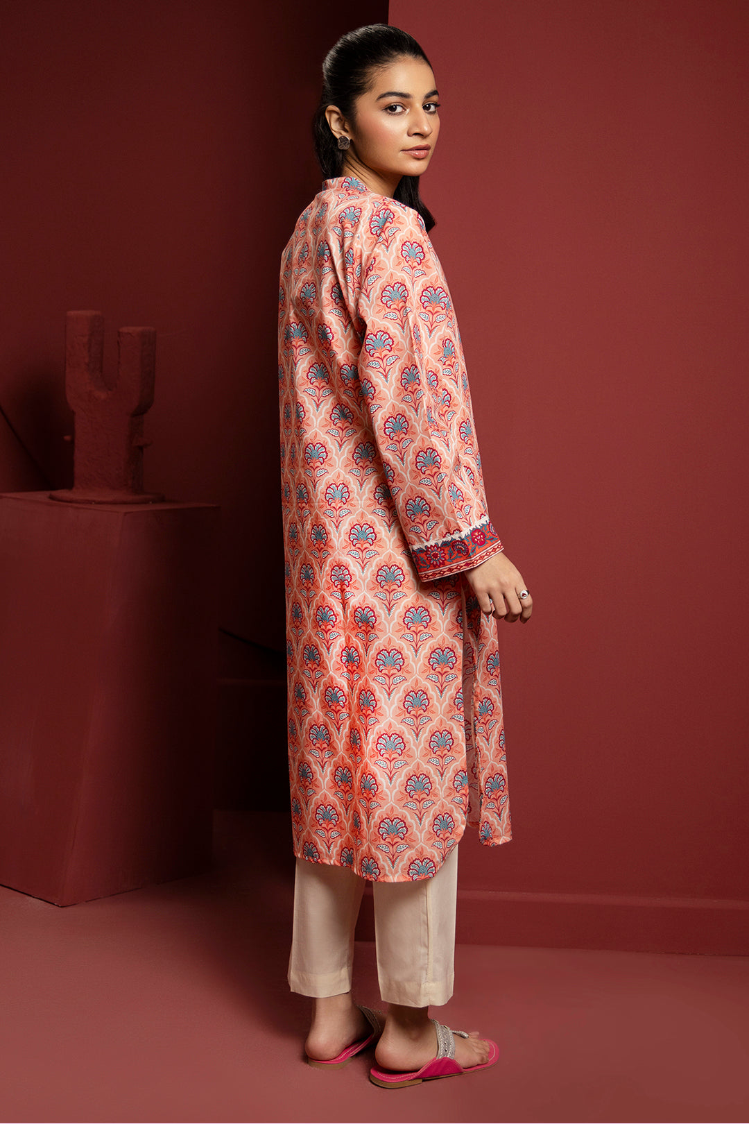 Zellbury | Winter Pret | Kurta - 3180 - Designer Dress with Intricate embroidery and embellishments. Shop elegent wedding dress at Maria Faisal.