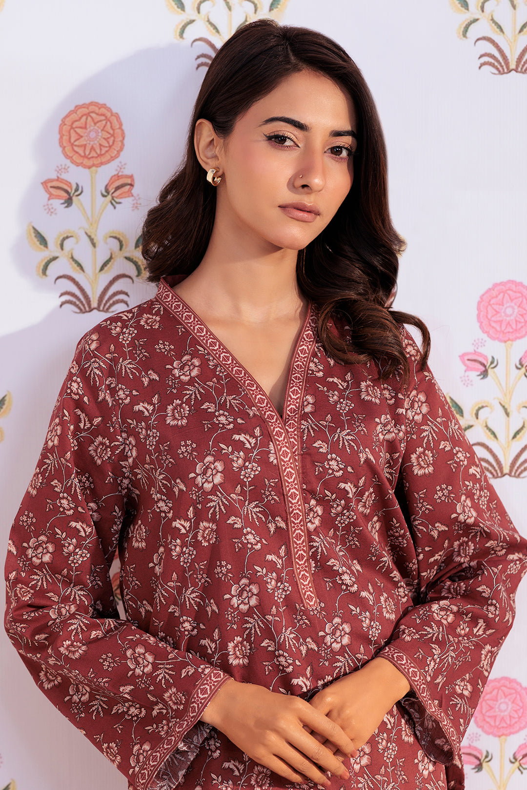 Zellbury | Winter Pret | Kurta - 3246 - Designer Dress with Intricate embroidery and embellishments. Shop elegent wedding dress at Maria Faisal.