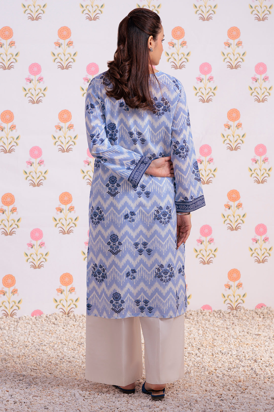 Zellbury | Winter Pret | Kurta - 3249 - Designer Dress with Intricate embroidery and embellishments. Shop elegent wedding dress at Maria Faisal.