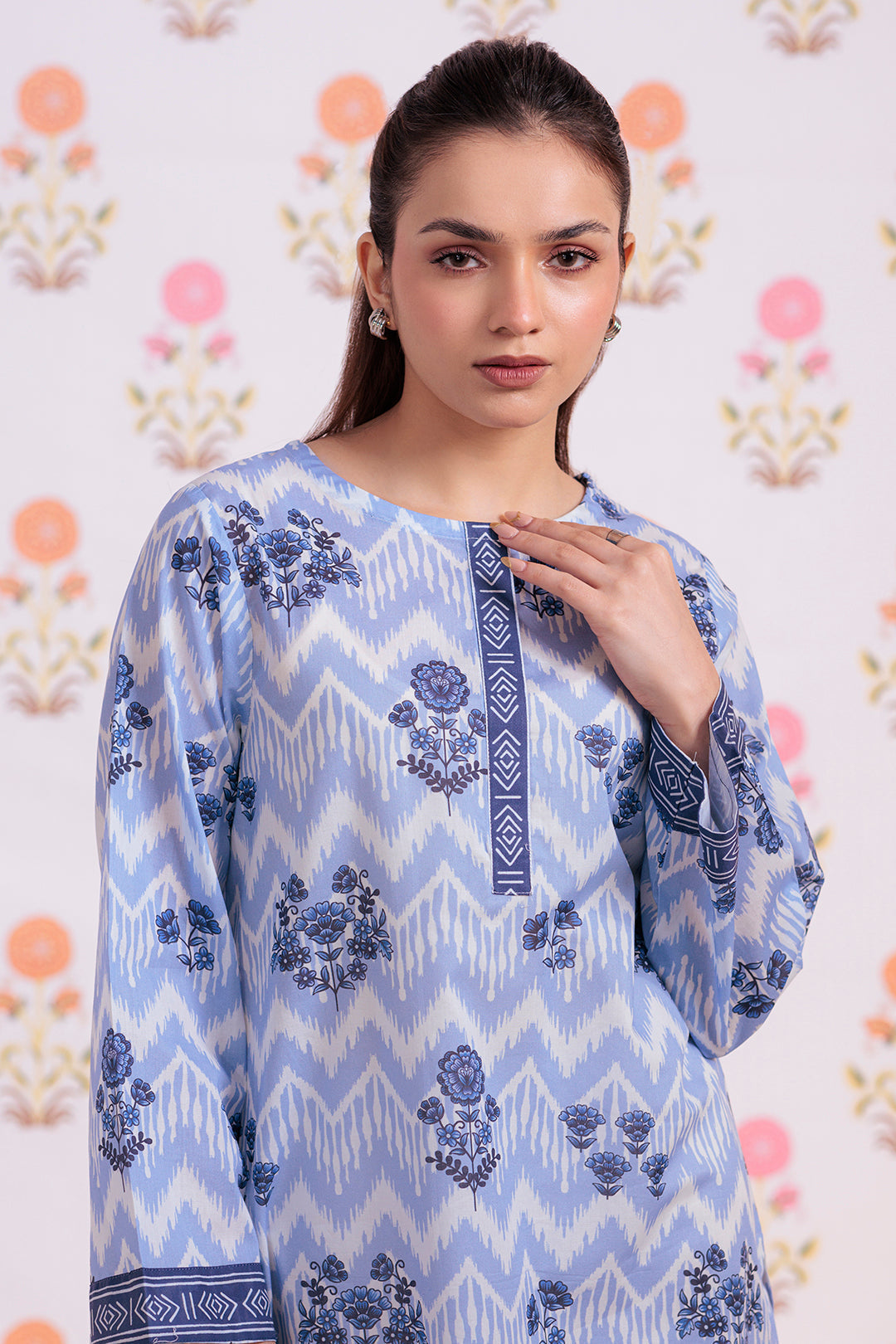 Zellbury | Winter Pret | Kurta - 3249 - Designer Dress with Intricate embroidery and embellishments. Shop elegent wedding dress at Maria Faisal.