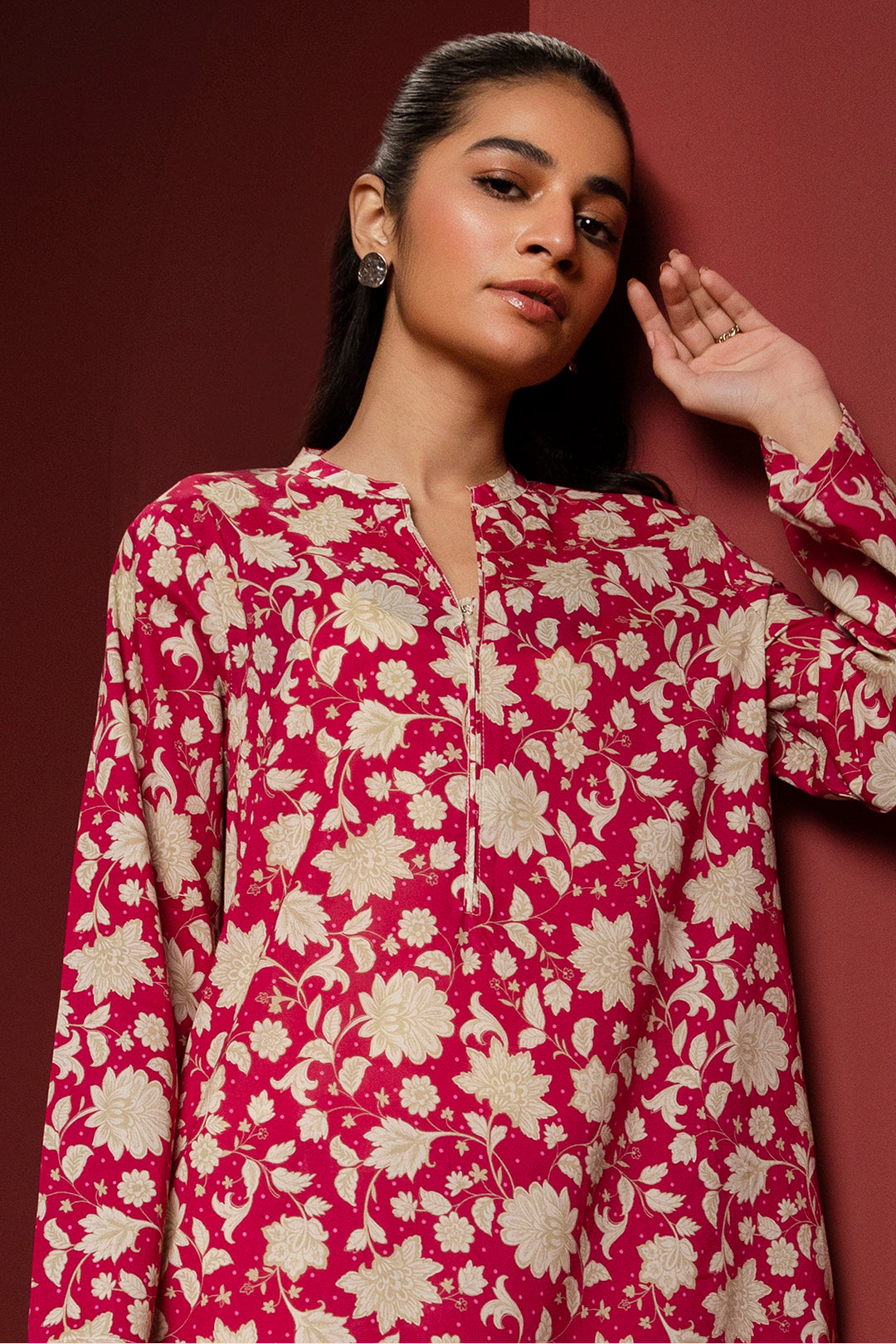 Zellbury | Winter Pret | Kurta - 3250 - Designer Dress with Intricate embroidery and embellishments. Shop elegent wedding dress at Maria Faisal.