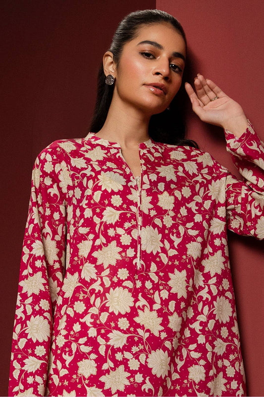 Zellbury | Winter Pret | Kurta - 3250 by Maria Faisal - Registered Vendor of : Zellbury Women - type : Essential Pret - 100% original wedding dresses