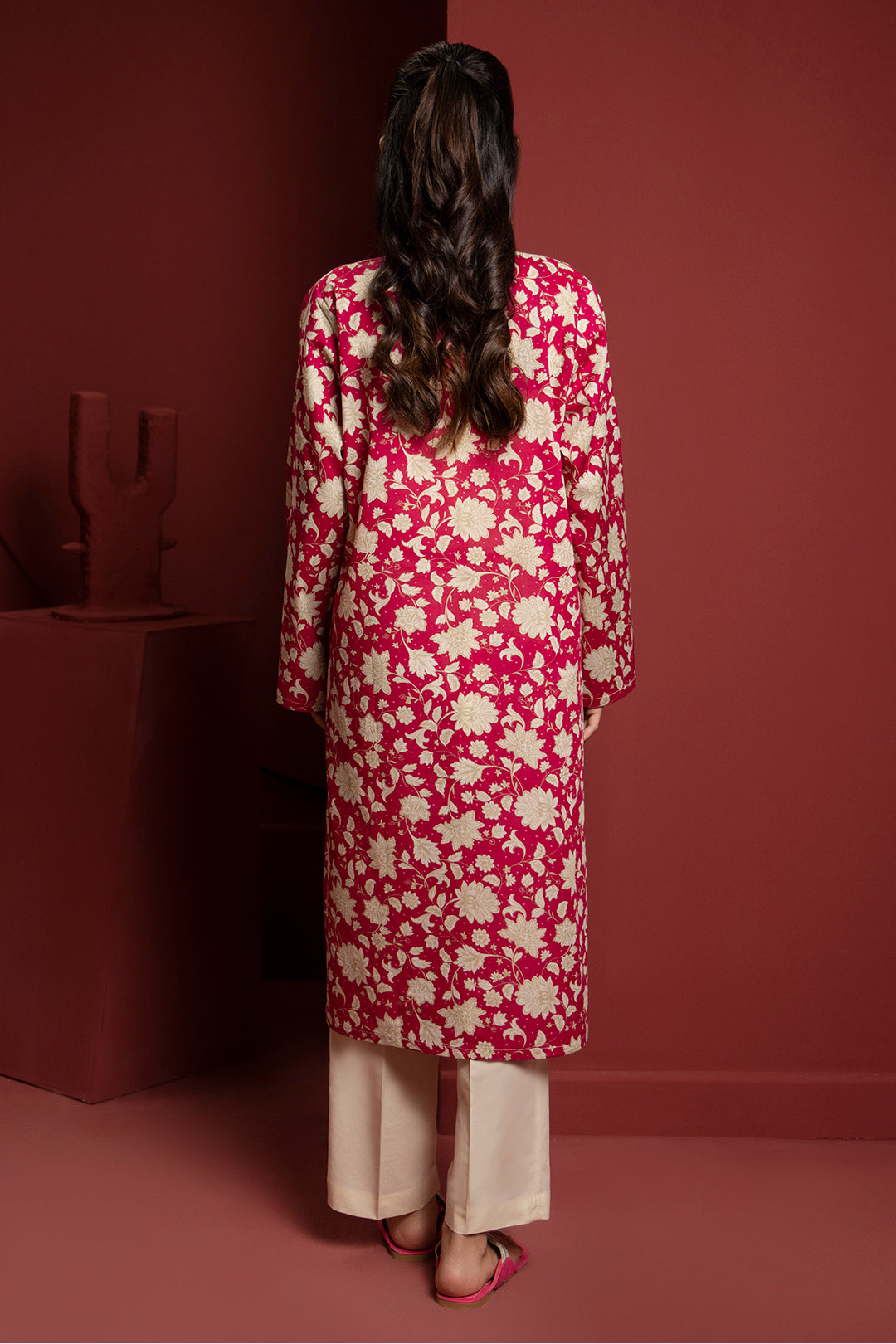 Zellbury | Winter Pret | Kurta - 3250 - Designer Dress with Intricate embroidery and embellishments. Shop elegent wedding dress at Maria Faisal.