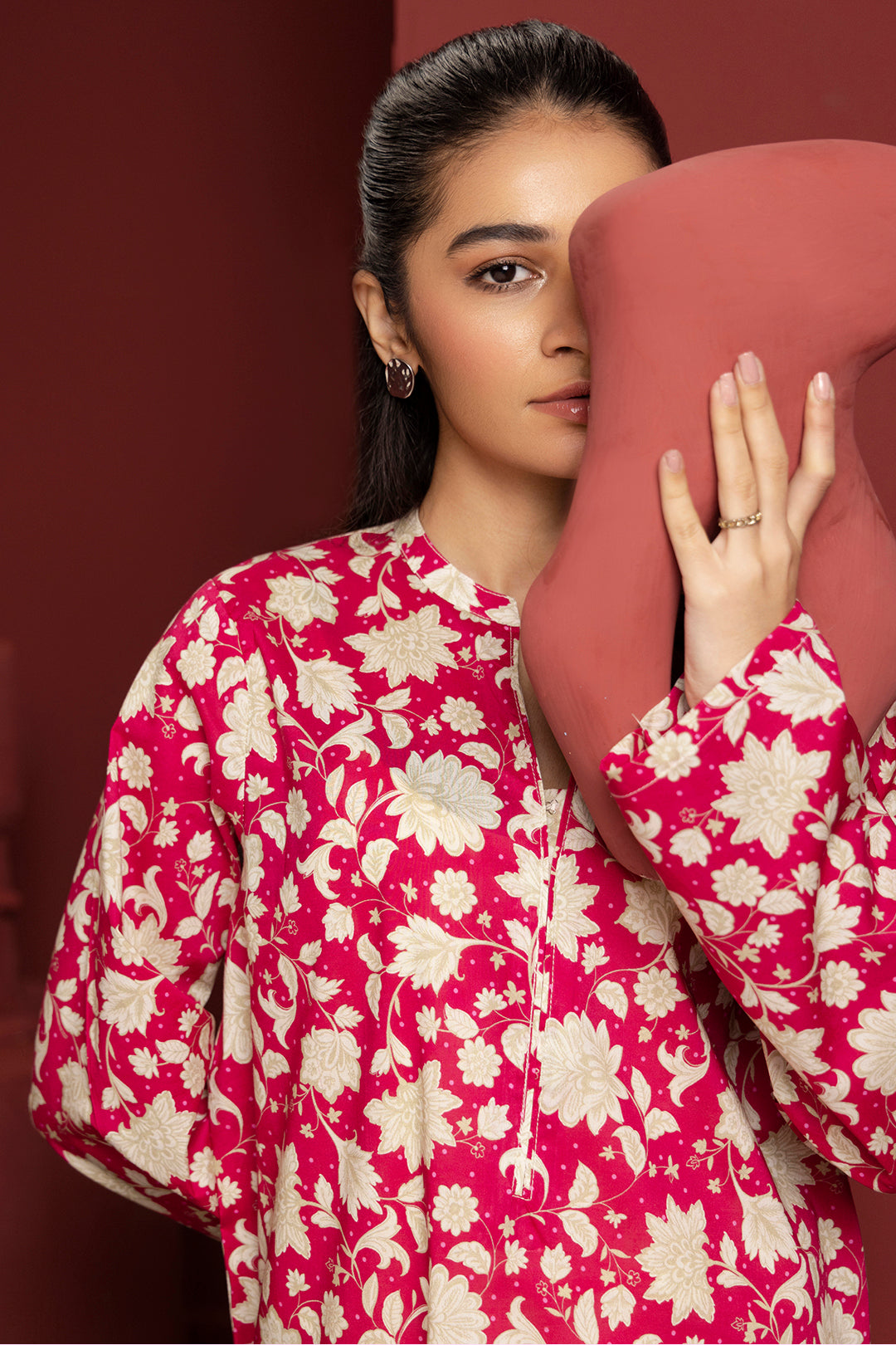 Zellbury | Winter Pret | Kurta - 3250 - Designer Dress with Intricate embroidery and embellishments. Shop elegent wedding dress at Maria Faisal.