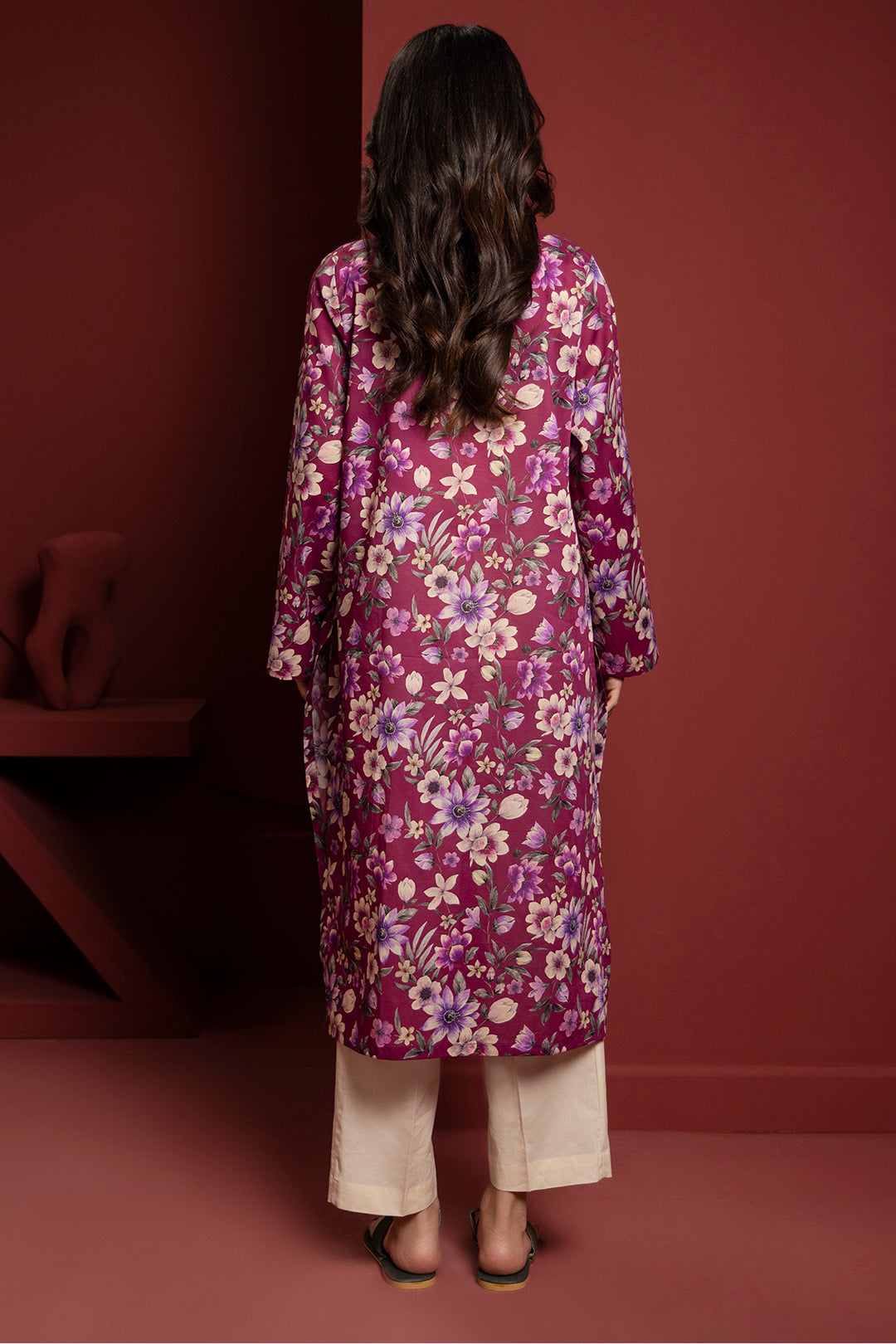 Zellbury | Winter Pret | Kurta - 3252 - Designer Dress with Intricate embroidery and embellishments. Shop elegent wedding dress at Maria Faisal.