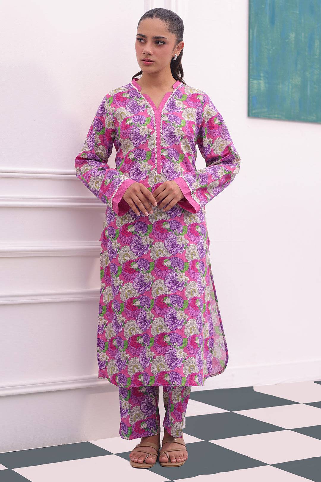 Zellbury | Summer Pret | Kurta Trouser - 2814 by Maria Faisal - Registered Vendor of : Zellbury Women - type : Essential Pret - 100% original wedding dresses