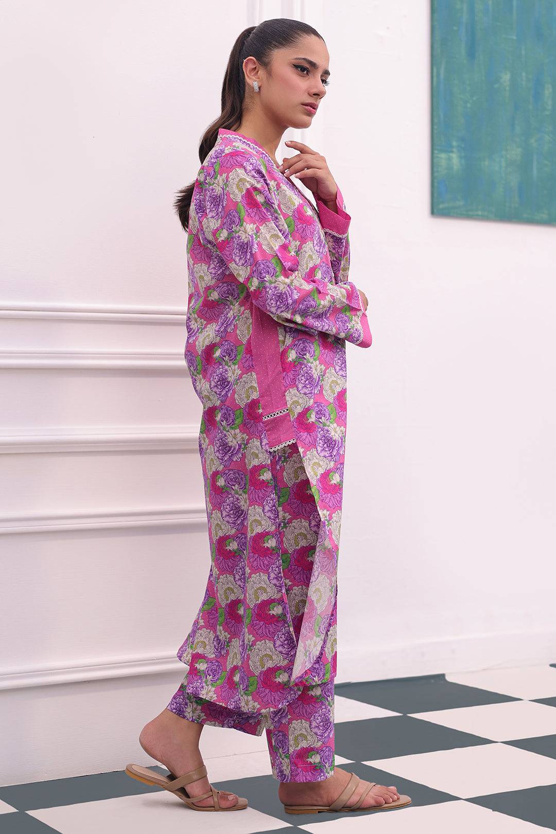 Zellbury | Summer Pret | Kurta Trouser - 2814 by Maria Faisal - Registered Vendor of : Zellbury Women - type : Essential Pret - 100% original wedding dresses