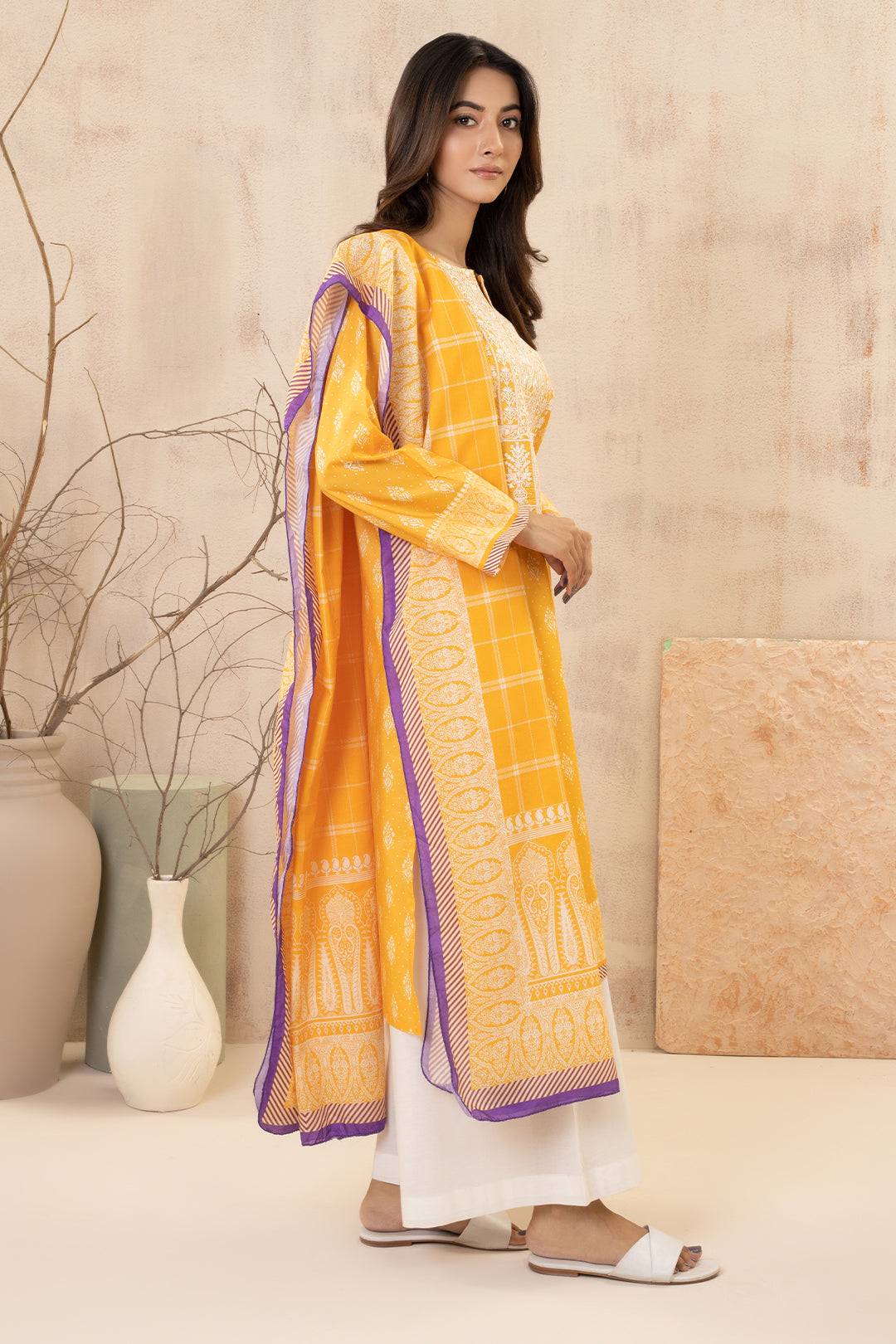 Zellbury | Summer Pret | Embroidered Kurta Dupatta - 2823 by Maria Faisal - Registered Vendor of : Zellbury Women - type : Essential Pret - 100% original wedding dresses