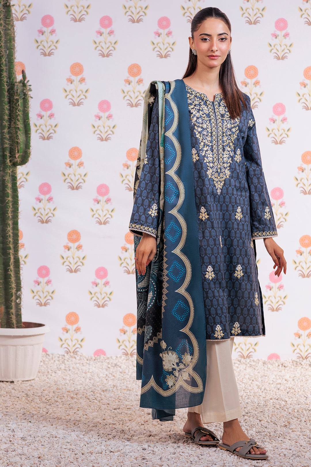 Zellbury | Summer Pret | Embroidered Kurta Dupatta - 2851 by Maria Faisal - Registered Vendor of : Zellbury Women - type : Essential Pret - 100% original wedding dresses