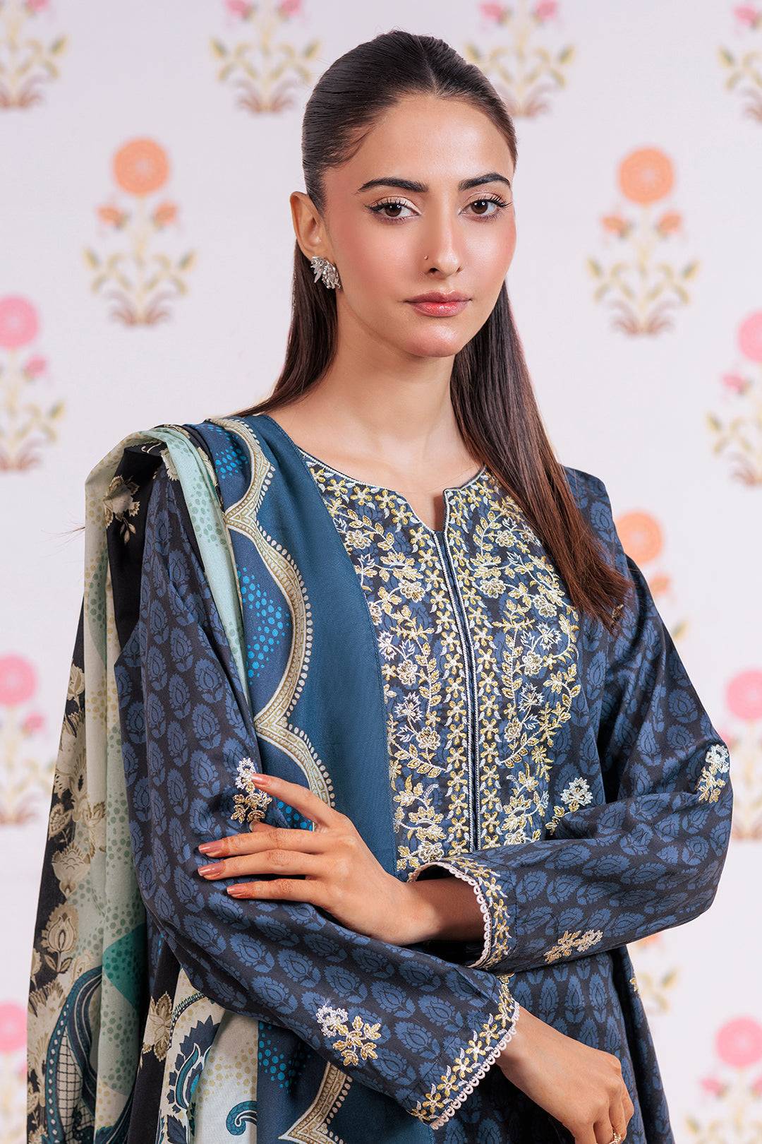 Zellbury | Summer Pret | Embroidered Kurta Dupatta - 2851 by Maria Faisal - Registered Vendor of : Zellbury Women - type : Essential Pret - 100% original wedding dresses
