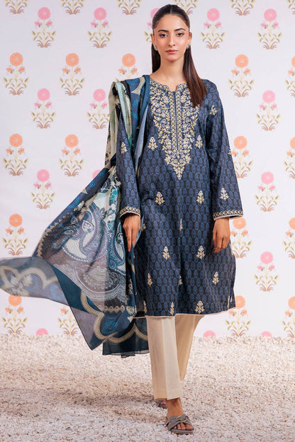 Zellbury | Summer Pret | Embroidered Kurta Dupatta - 2851 by Maria Faisal - Registered Vendor of : Zellbury Women - type : Essential Pret - 100% original wedding dresses