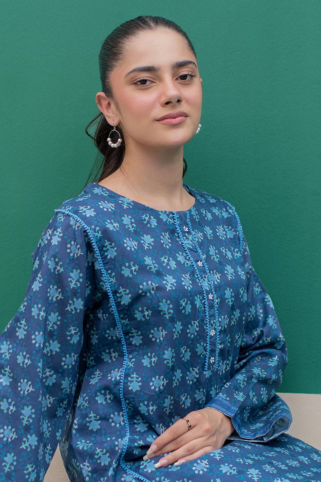 Zellbury | Summer Pret | Kurta Trouser - 2871 by Maria Faisal - Registered Vendor of : Zellbury Women - type : Essential Pret - 100% original wedding dresses