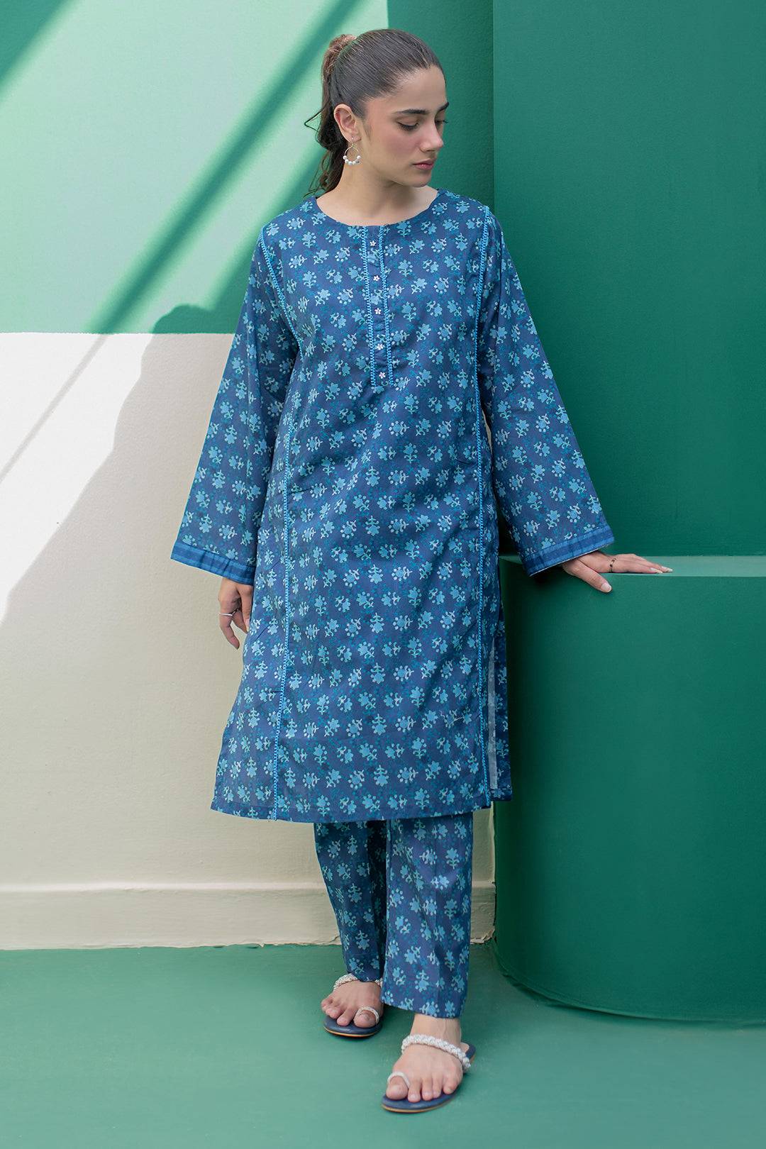 Zellbury | Summer Pret | Kurta Trouser - 2871 by Maria Faisal - Registered Vendor of : Zellbury Women - type : Essential Pret - 100% original wedding dresses