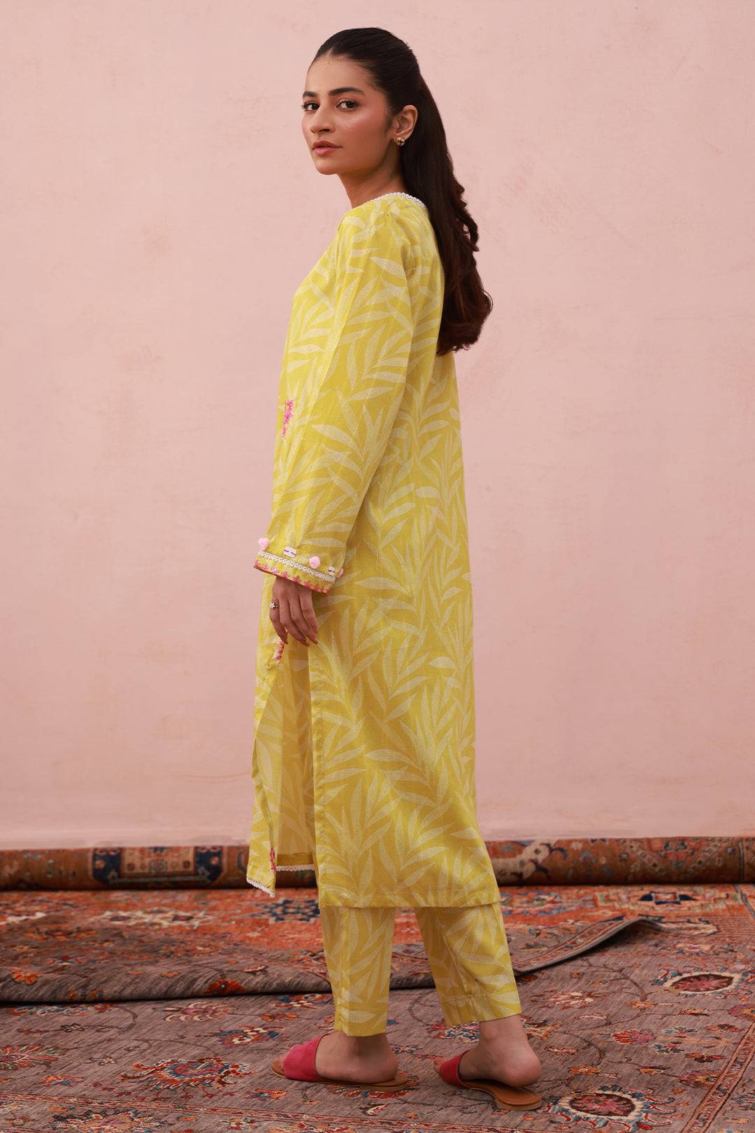 Zellbury | Summer Pret | Embroidered Kurta Trouser - 2882 by Maria Faisal - Registered Vendor of : Zellbury Women - type : Essential Pret - 100% original wedding dresses