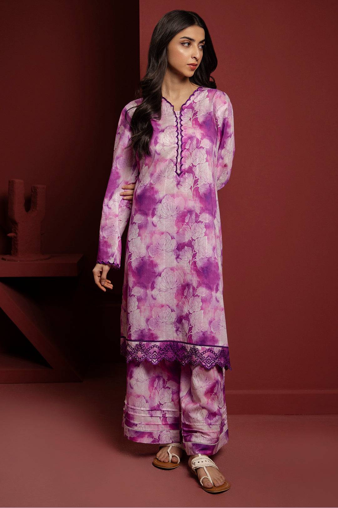 Zellbury | Summer Pret | Embroidered Kurta Trouser - 2900 by Maria Faisal - Registered Vendor of : Zellbury Women - type : Essential Pret - 100% original wedding dresses