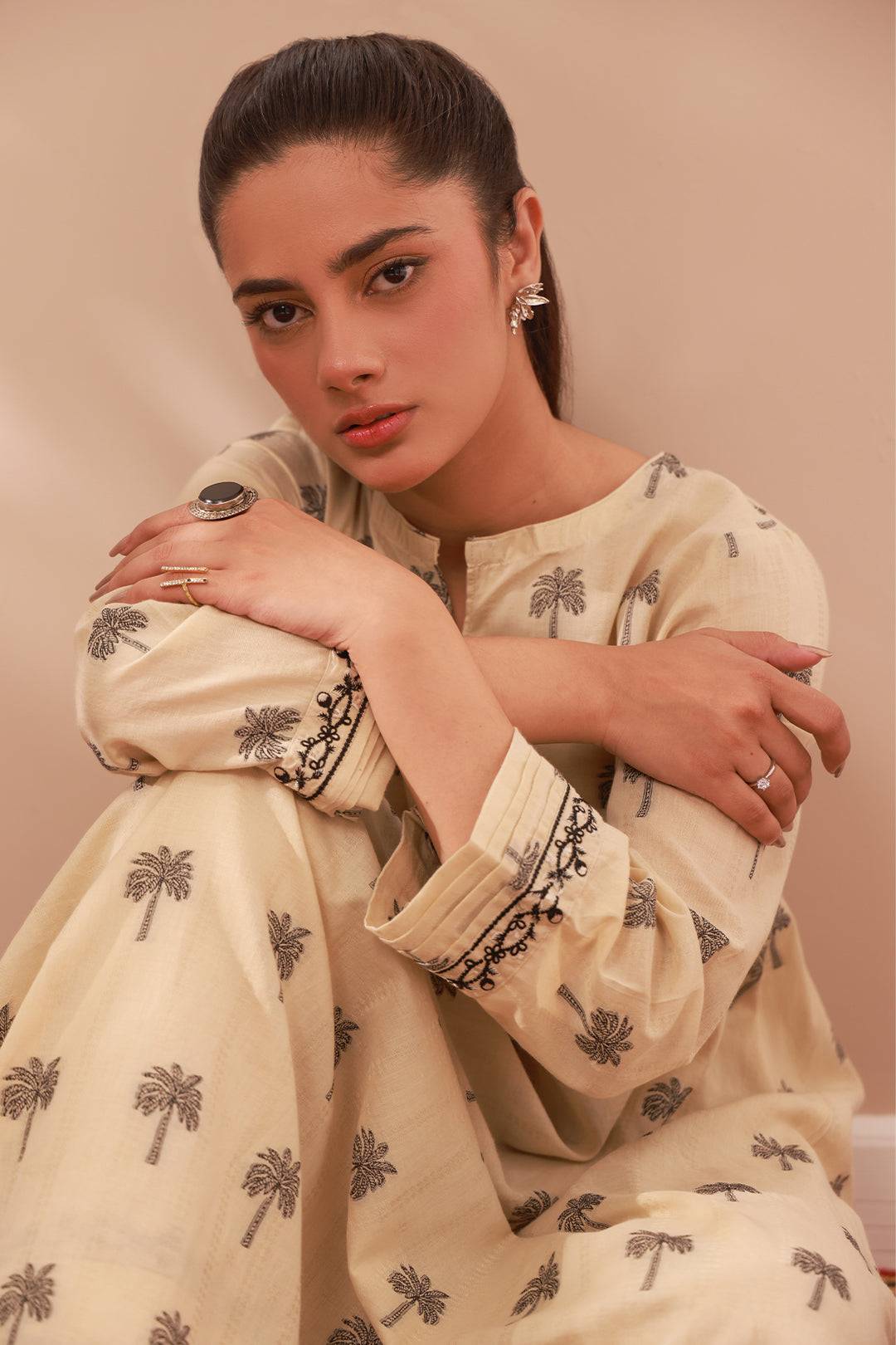 Zellbury | Summer Pret | Embroidered Kurta Trouser - 3321 by Maria Faisal - Registered Vendor of : Zellbury Women - type : Signature Pret - 100% original wedding dresses