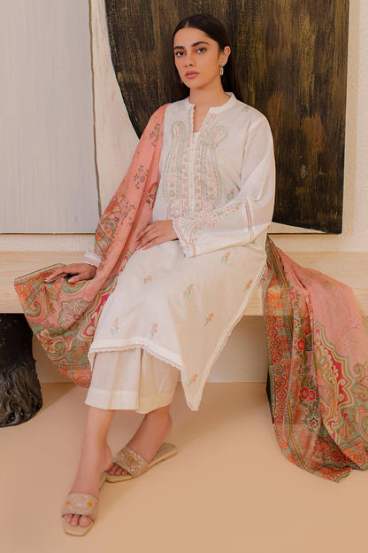 Zellbury | Summer Pret | Embroidered Kurta Dupatta - 3330 by Maria Faisal - Registered Vendor of : Zellbury Women - type : Essential Pret - 100% original wedding dresses