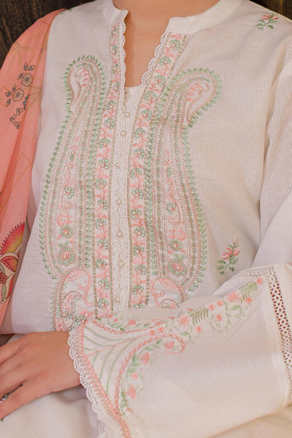 Zellbury | Summer Pret | Embroidered Kurta Dupatta - 3330 by Maria Faisal - Registered Vendor of : Zellbury Women - type : Essential Pret - 100% original wedding dresses