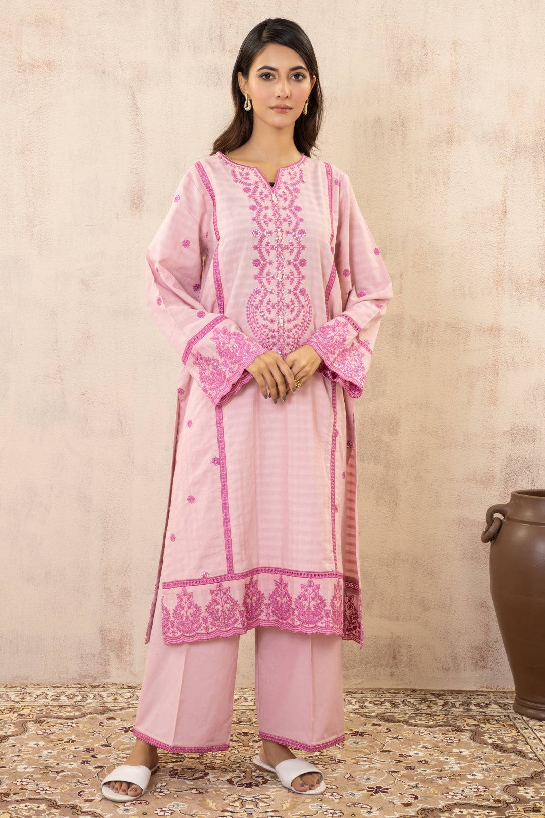 Zellbury | Summer Pret | Embroidered Kurta Trouser - 3331 by Maria Faisal - Registered Vendor of : Zellbury Women - type : Signature Pret - 100% original wedding dresses