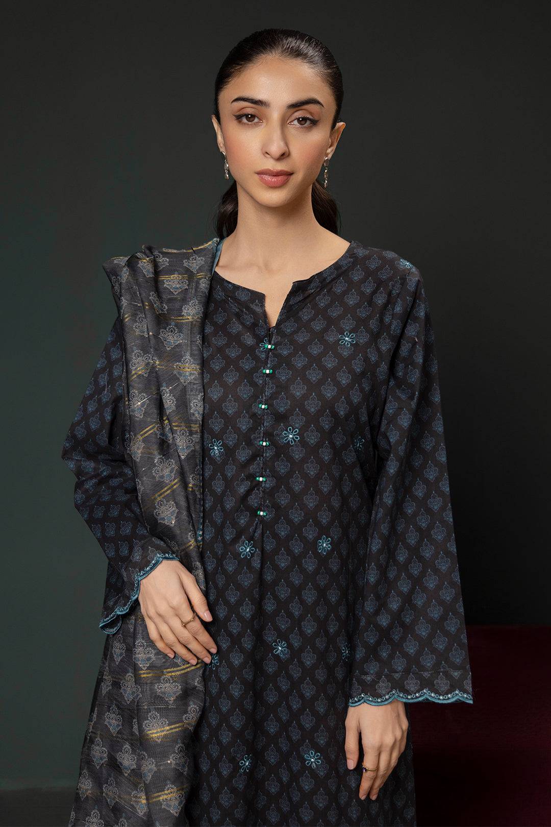 Zellbury | Summer Pret | Embroidered Kurta Dupatta Trouser - 2835 by Maria Faisal - Registered Vendor of : Zellbury Women - type : Essential Pret - 100% original wedding dresses