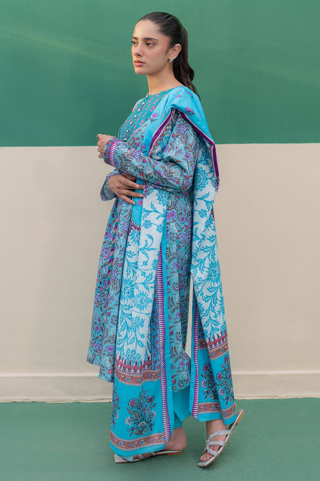 Zellbury | Summer Pret | Kurta Dupatta Trouser - 2856 by Maria Faisal - Registered Vendor of : Zellbury Women - type : Essential Pret - 100% original wedding dresses