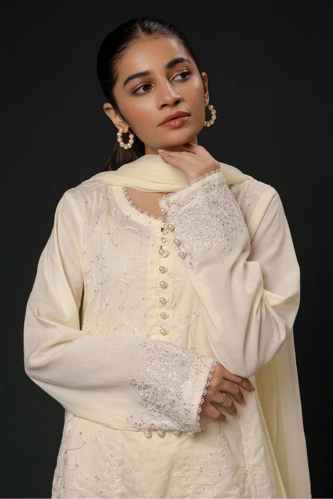 Zellbury | Summer Pret | Embroidered Kurta Dupatta Trouser - 3332 by Maria Faisal - Registered Vendor of : Zellbury Women - type : Signature Pret - 100% original wedding dresses