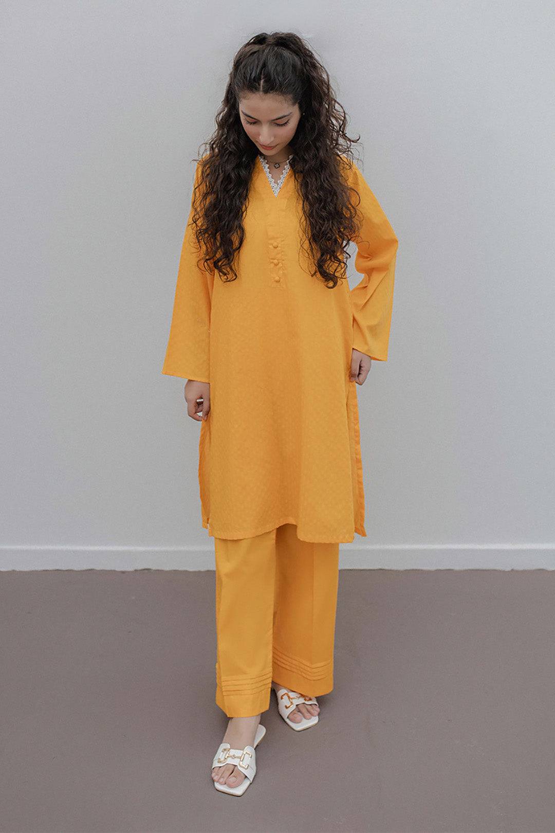 Zellbury | Summer Pret | Embroidered Kurta Trouser - 0923 by Maria Faisal - Registered Vendor of : Zellbury Women - type : Essential Pret - 100% original wedding dresses